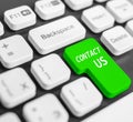 Keyboard button Contact us Royalty Free Stock Photo