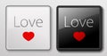 Keyboard button - Love Royalty Free Stock Photo