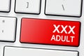 Keyboard with button xxx adult