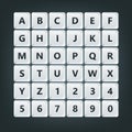 Keyboard buttons alphabet Royalty Free Stock Photo