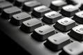 Keyboard buttons closeup view. Generate Ai Royalty Free Stock Photo