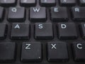 Keyboard Close-Up Featuring WASD Keys for Gaming, Typing, and Tech Design Reference Royalty Free Stock Photo