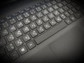 keyboard  close up  2 language thai and english language Royalty Free Stock Photo