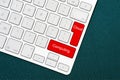 Keyboard with cloud computing words. Business concept Royalty Free Stock Photo