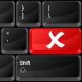 Computer button cancel symbol