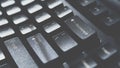 Keyboard for computer server or desktop computer Royalty Free Stock Photo