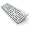 Keyboard 3D illustration Royalty Free Stock Photo