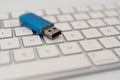 The Keyboard and de USB Royalty Free Stock Photo