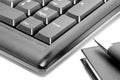 Keyboard with diary. Royalty Free Stock Photo