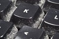 Keyboard Dust Royalty Free Stock Photo