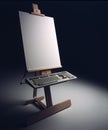 Keyboard and Easel