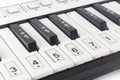 Keyboard electone closeup