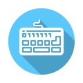 Keyboard flat icon Royalty Free Stock Photo