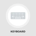 Keyboard flat icon Royalty Free Stock Photo