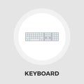 Keyboard flat icon Royalty Free Stock Photo