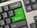 Keyboard - green key Start Royalty Free Stock Photo