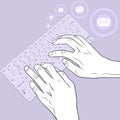 Keyboard Hand Gesture - Desktop, Laptop, Tablet