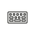 Keyboard icon vector design templates simple and modern Royalty Free Stock Photo