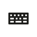 Keyboard icon vector design templates simple and modern Royalty Free Stock Photo