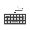 Keyboard icon vector image. Royalty Free Stock Photo
