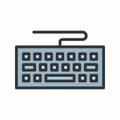 Keyboard icon vector image.