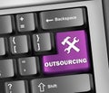 Keyboard Illustration Outsourcing Royalty Free Stock Photo