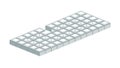 Keyboard Interface Outline Icon, Digital Input Typing Device, vector design Generative AI Royalty Free Stock Photo