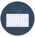 Keyboard Isolated Vector icon that can be easily edit or modified Royalty Free Stock Photo