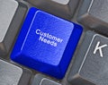 Key for customer needs Royalty Free Stock Photo