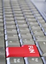Keyboard with key FUN.