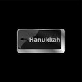 Keyboard key with Hanukkah word on it