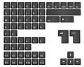 Keyboard keys Royalty Free Stock Photo