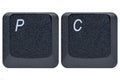 Keyboard Keys Buttons PC Personal Computer Royalty Free Stock Photo