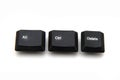 Keyboard keys - ctrl, alt, del