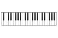 Keyboard piano vector