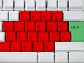 Keyboard - red key virus, troj