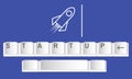 Keyboard Rocket Start Up Icon