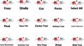 Keyboard Shortcuts Keys. Keyboard Shortcuts Keys icons. Keyboard Shortcuts Keys set to cut copy paste cancel. Keyboard Shortcuts