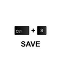 Keyboard shortcuts, save icon. Can be used for web, logo, mobile app, UI, UX
