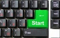 Keyboard start Royalty Free Stock Photo