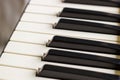 Keyboard synthesizer closeup Royalty Free Stock Photo