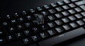 Keyboard with a unique key displaying binary code symbolizing technology and innovation Royalty Free Stock Photo
