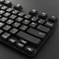 Keyboard with a unique layout featuring unusual key labels such as Royalty Free Stock Photo