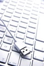 Keyboard with usb jack Royalty Free Stock Photo