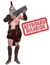 Keyboard Warrior Illustration
