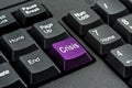 Keyboard with the word crisis written on a button