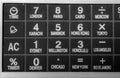 Keyboard of a world time calculator Royalty Free Stock Photo