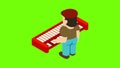 Keyboardist icon animation