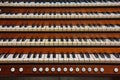 Keyboards of the organ in the Cathedral in Lausanne