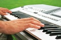 Keyboards player Royalty Free Stock Photo